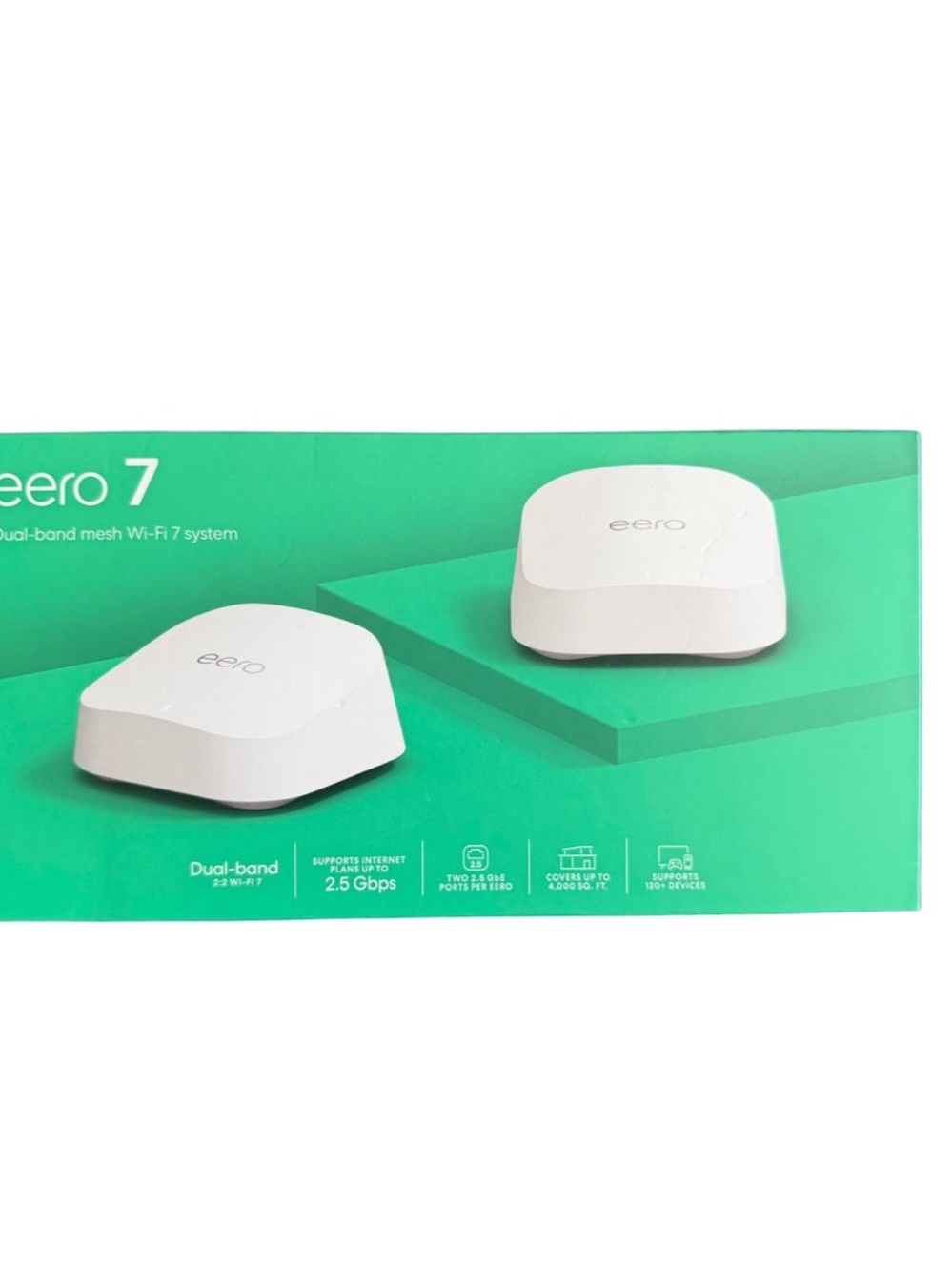 eero 7 Dual-Band Mesh Wi‑Fi System 2 Pack